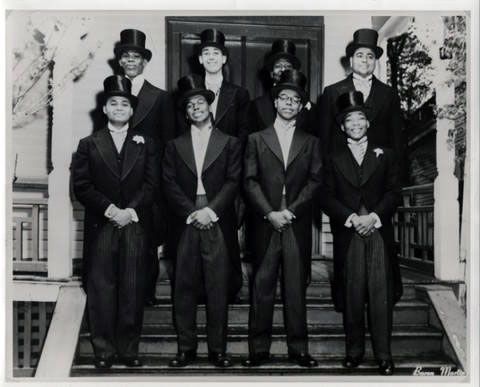 Martin Luther King Jr. (Bottom Right) pledging Alpha Phi Alpha, circa 1952
