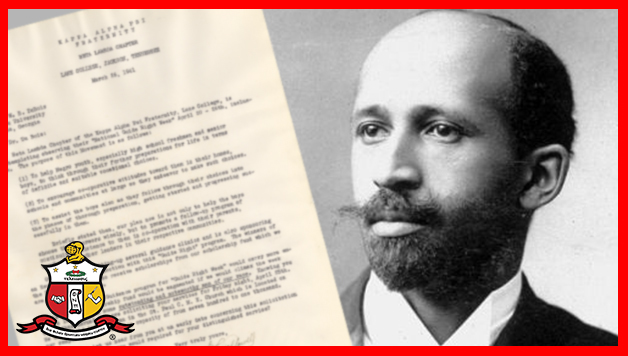Tanzania Forkæle accent Check Out The Letter Kappa Alpha Psi Wrote To W.E.B. DuBois In 1941 About  Their Guide Right Program - Watch The Yard