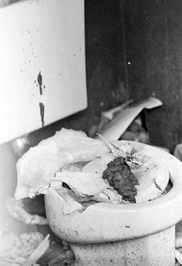 The broken toilet that the girls had to use. Photo Cred: Danny Lyon