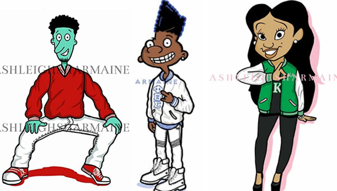 Thirty 90s Cartoon Characters Reimagined as Members of Black Fraternities  and Sororities! - Watch The Yard