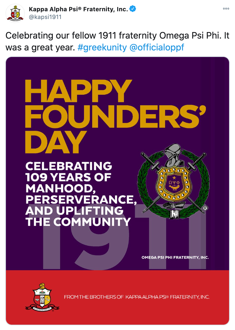 Omega Psi Phi Celebrates Its 109th Founders' Day Watch The Yard